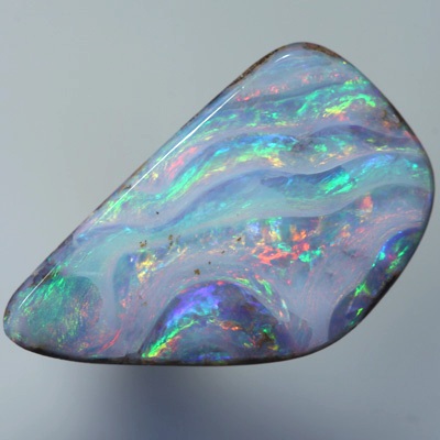 SOLID BOULDER OPAL Unusual and rare Wave pattern SEE VIDEO